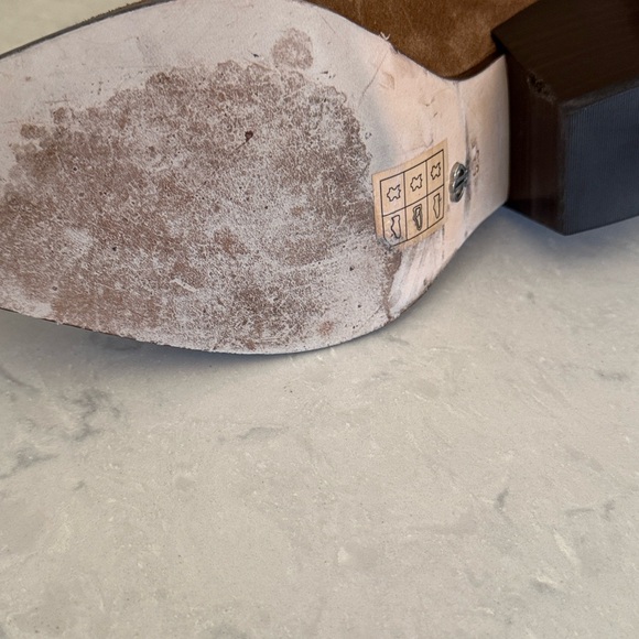 PAIGE Tan Suede Western Boots - Picture 6 of 6